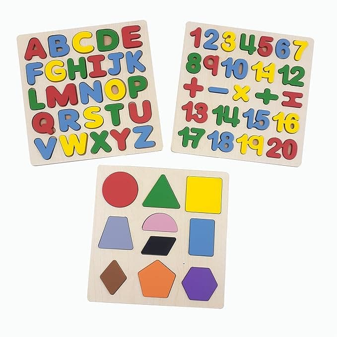 Tantrums Preschool Wooden Educational Puzzle Set